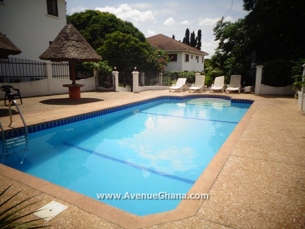 4 bedroom townhouse with 2 bed outhouse to let at Airport Residential Area, Accra